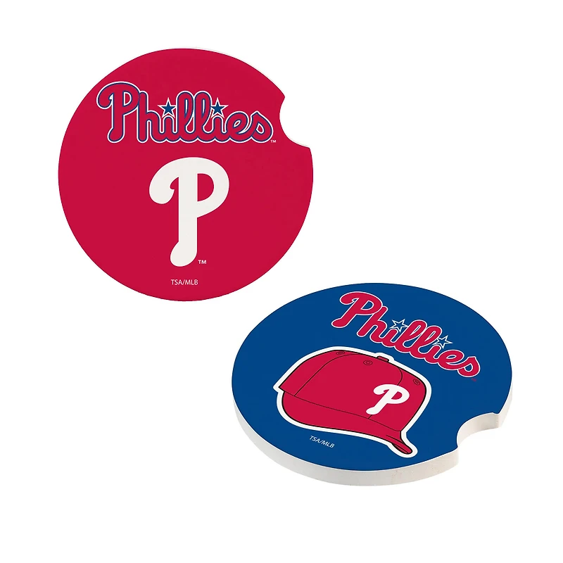 Philadelphia Phillies Ceramic Car Coaster Four-Piece Set