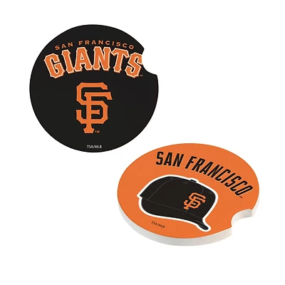 San Francisco Giants Ceramic Car Coaster Four-Piece Set