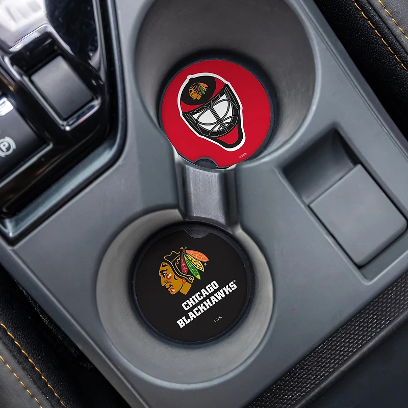 Chicago Blackhawks Ceramic Car Coaster Four-Piece Set