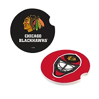 Chicago Blackhawks Ceramic Car Coaster Four-Piece Set