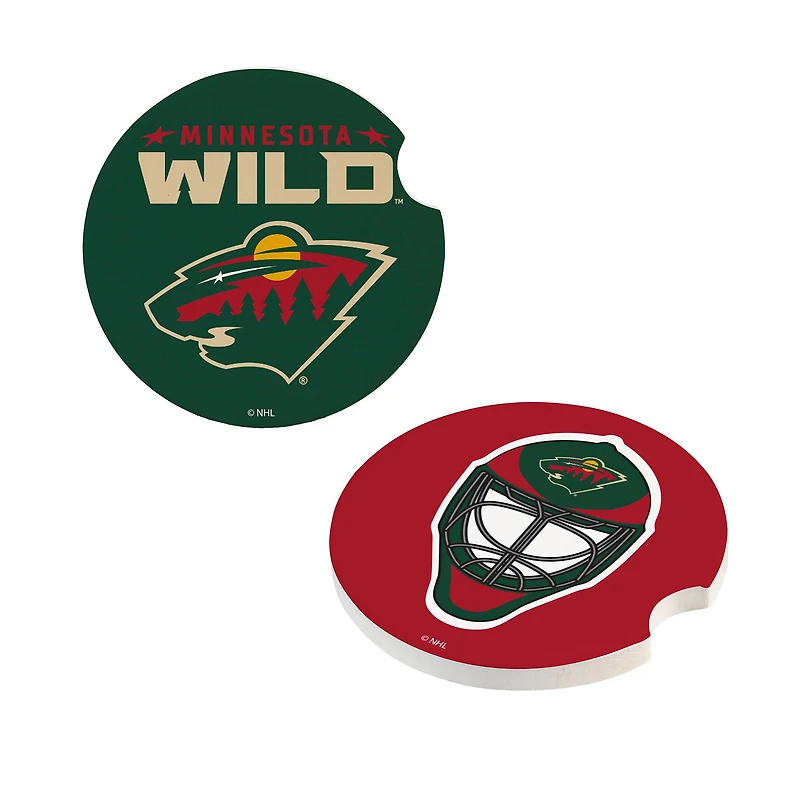 Minnesota Wild Ceramic Car Coaster Four-Piece Set