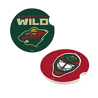 Minnesota Wild Ceramic Car Coaster Four-Piece Set