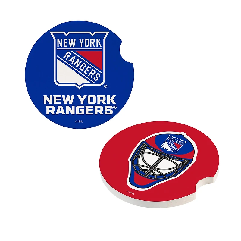 New York Rangers Ceramic Car Coaster Four-Piece Set