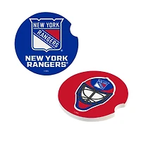 New York Rangers Ceramic Car Coaster Four-Piece Set