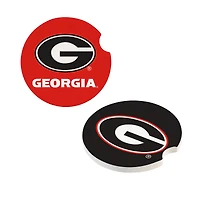 Georgia Bulldogs Ceramic Car Coaster Four-Piece Set