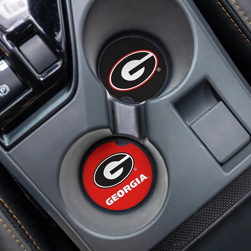 Georgia Bulldogs Ceramic Car Coaster Four-Piece Set
