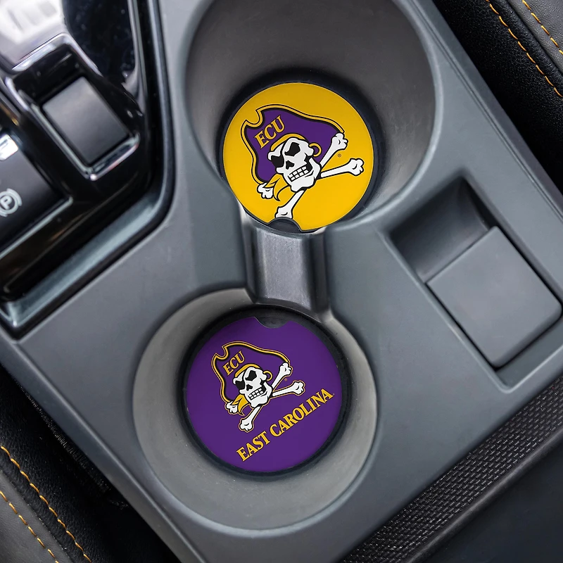 ECU Pirates Ceramic Car Coaster Four-Piece Set