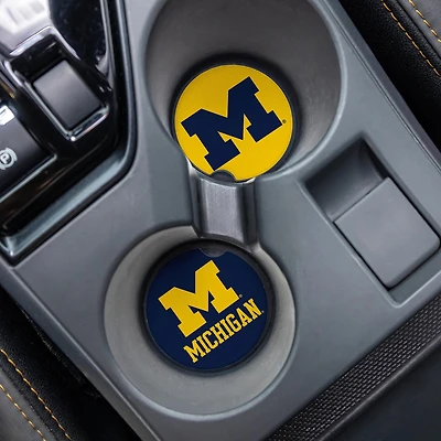 Michigan Wolverines Ceramic Car Coaster Four-Piece Set