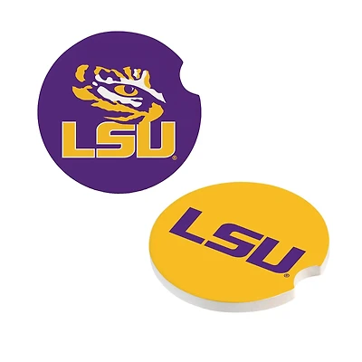 LSU Tigers Ceramic Car Coaster Four-Piece Set