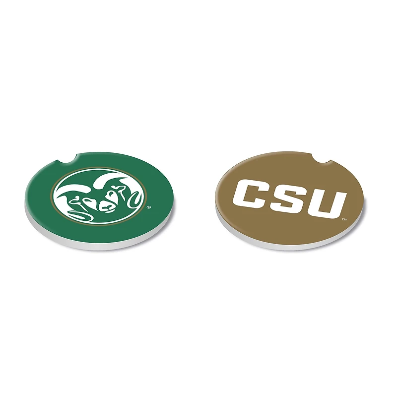 Colorado State Rams Ceramic Car Coaster Four-Piece Set