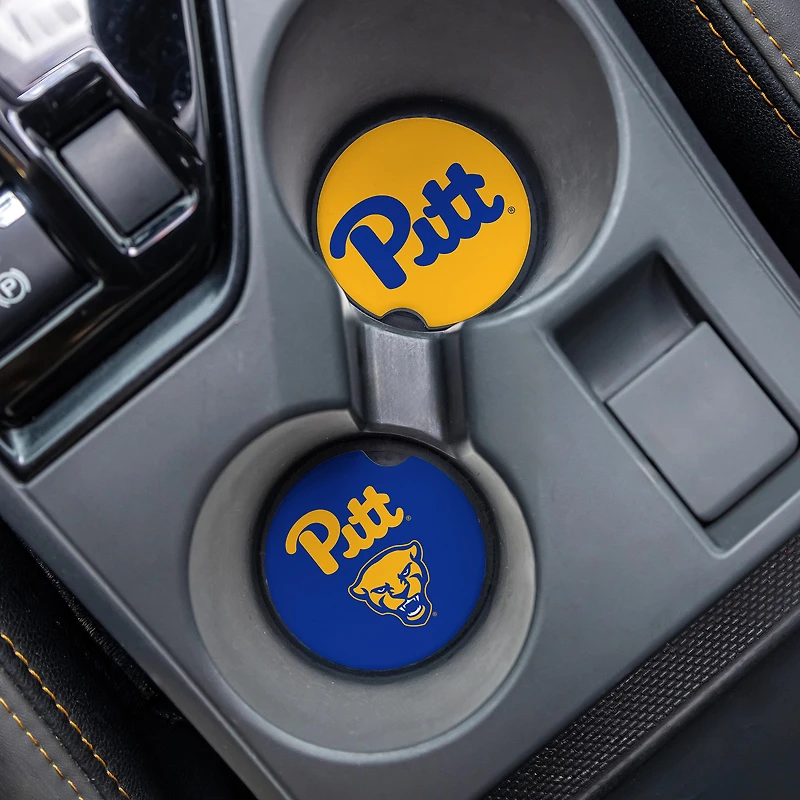 Pitt Panthers Ceramic Car Coaster Four-Piece Set
