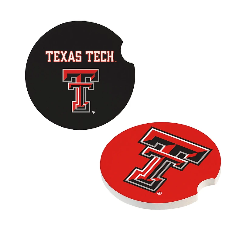 Texas Tech Red Raiders Ceramic Car Coaster Four-Piece Set