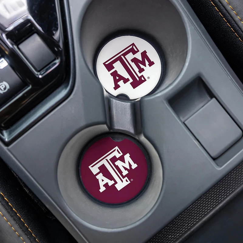 Texas A&M Aggies Ceramic Car Coaster Four-Piece Set