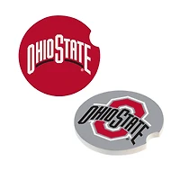 Ohio State Buckeyes Ceramic Car Coaster Four-Piece Set