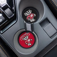 Wisconsin Badgers Ceramic Car Coaster Four-Piece Set
