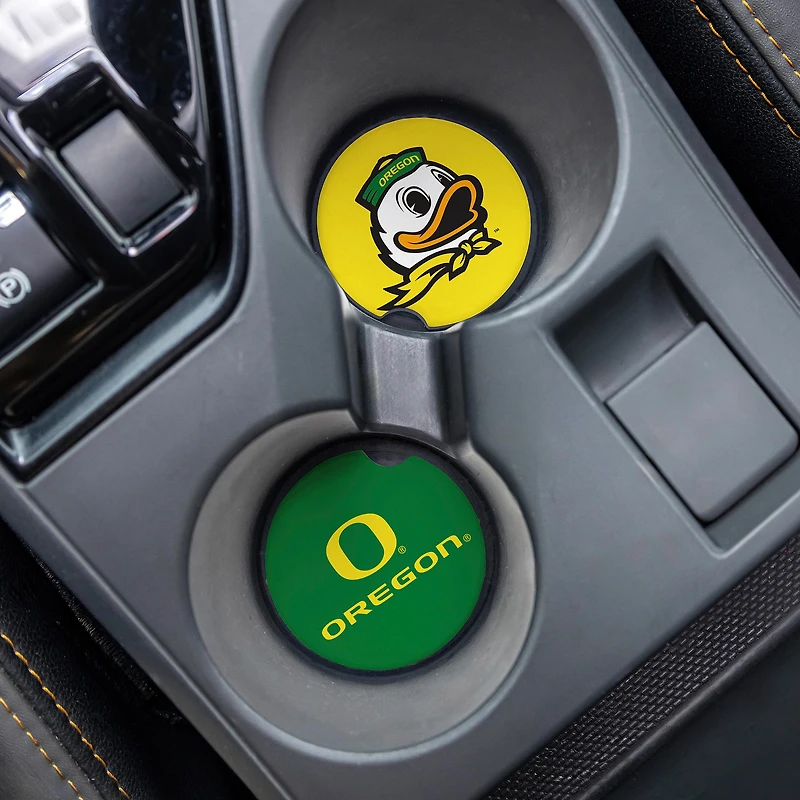 Oregon Ducks Ceramic Car Coaster Four-Piece Set