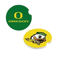 Oregon Ducks Ceramic Car Coaster Four-Piece Set