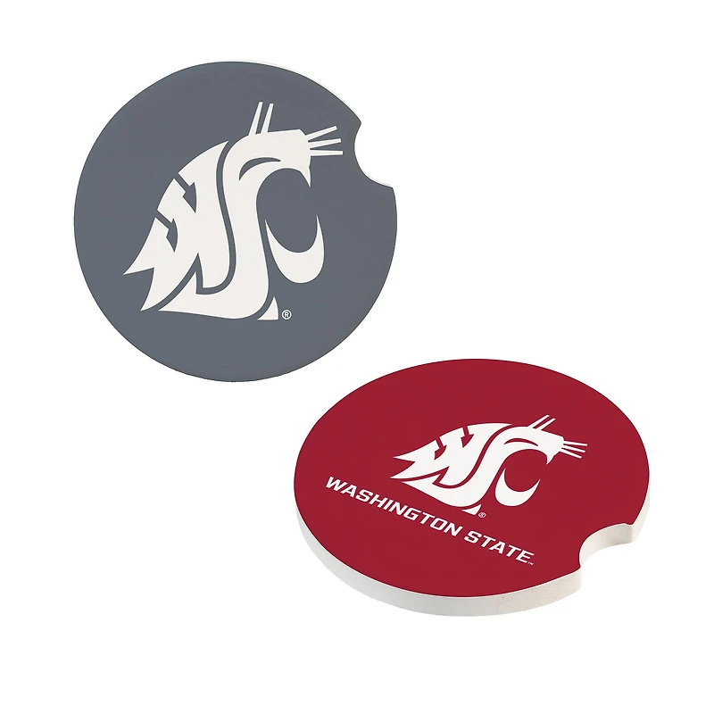 Washington State Cougars Ceramic Car Coaster Four-Piece Set