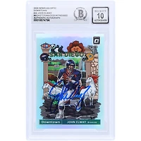 John Elway Denver Broncos Autographed 2020 Panini Donruss Optic Downtown #DT-24 Beckett Fanatics Witnessed Authenticated 10 Card