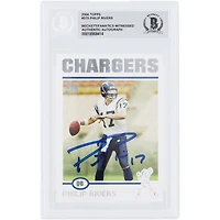 Philip Rivers San Diego Chargers Autographed 2004 Topps #375 Beckett Fanatics Witnessed Authenticated Rookie Card