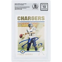 Philip Rivers San Diego Chargers Autographed 2004 Topps Collection #375 Beckett Fanatics Witnessed Authenticated 10 Rookie Card