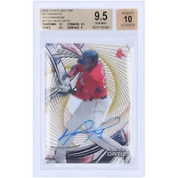 David Ortiz Boston Red Sox Autographed 2016 Topps High Tek Gold Rainbow #HT-DO #2/50 BGS Authenticated 9.5/10 Card - 10,9.5,9.5,9 Subgrades