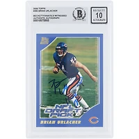 Brian Urlacher Chicago Bears Autographed 2000 Topps #383 Beckett Fanatics Witnessed Authenticated 10 Rookie Card with "HOF 18" Inscription