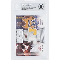 Magic Johnson Los Angeles Lakers Autographed 2009-10 Upper Deck Dual Game Materials Relic #DG-JJ Beckett Fanatics Witnessed Authenticated Card