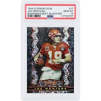 Joe Montana Kansas City Chiefs 1994 Topps Stadium Club Bowman's Best Black #17 PSA Authenticated 10 Card