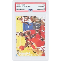 Michael Jordan Chicago Bulls 1997 Fleer #23 PSA Authenticated 10 Card