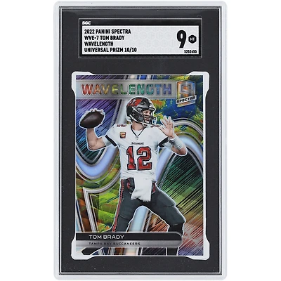 Tom Brady Tampa Bay Buccaneers 2022 Panini Spectra Universal Prizm #WVE-7 #10/10 SGC Authenticated 9 Card
