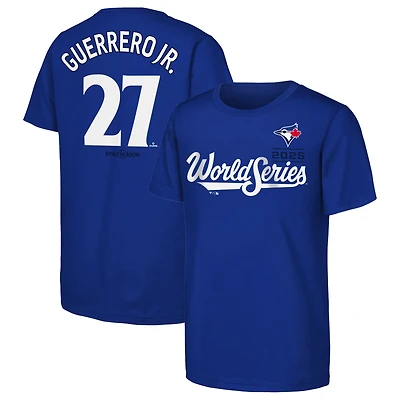 Youth Nike Vladimir Guerrero Jr. Royal Toronto Blue Jays 2025 World Series  Name & Number T-Shirt