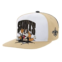 Youth Mitchell & Ness  White New Orleans Saints Team Mascot Snapback Hat