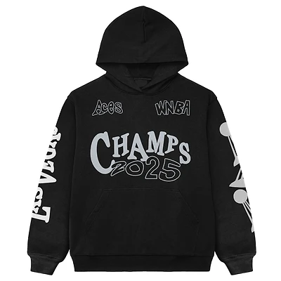 Unisex Playa Society  Black Las Vegas Aces 2025 WNBA Finals Champions Premium Hoodie