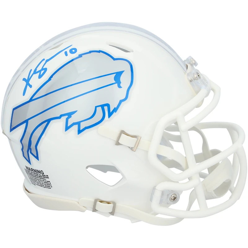 Khalil Shakir Buffalo Bills Autographed Riddell 2025 Rivalry Speed Mini Helmet