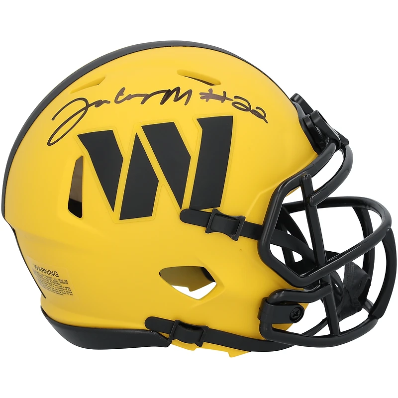 Jacory Croskey-Merritt Washington Commanders Autographed Riddell Rave Speed Mini Helmet