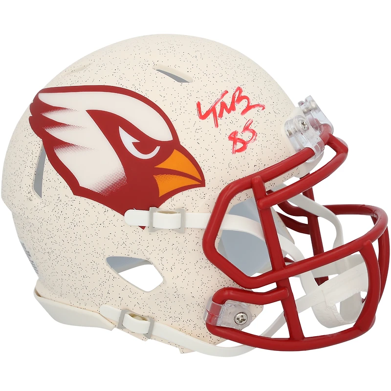 Trey McBride Arizona Cardinals Autographed Riddell 2025 Rivalry Speed Mini Helmet