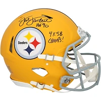 Jack Lambert Pittsburgh Steelers Autographed Riddell 2025 Alternate Speed Authentic Helmet with Multiple Inscriptions