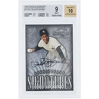 Phil Rizzuto New York Yankees Autographed 1998 Donruss Signature Series #NNO #111/2000 BGS Authenticated 9/10 Card - 9.5,8.5,9,9.5 Subgrades