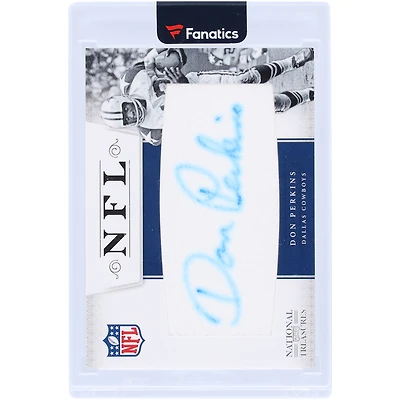 Don Perkins Dallas Cowboys Autographed 2012 Playoff National Treasures #5 #48/53 Card