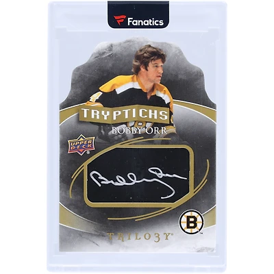 Bobby Orr Boston Bruins Autographed 2015-16 Upper Deck Trilogy Triptychs #T-STAR1 #14/20 Card