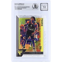 Tyrese Maxey Philadelphia 76ers Autographed 2020-21 Panini Flux #208 Beckett Fanatics Witnessed Authenticated 10 Rookie Card