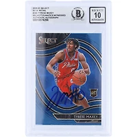Tyrese Maxey Philadelphia 76ers Autographed 2020-21 Panini Select Retail #280 Beckett Fanatics Witnessed Authenticated 10 Rookie Card