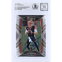 Joe Burrow Cincinnati Bengals Autographed 2020 Panini Select #246 Beckett Fanatics Witnessed Authenticated 10 Rookie Card