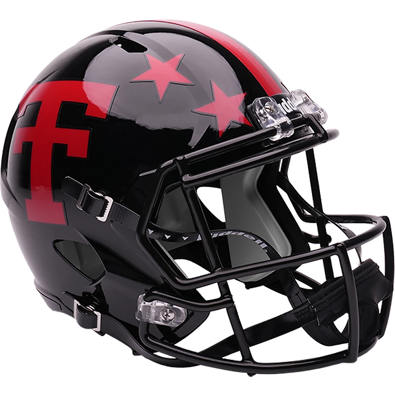 Texas Tech Red Raiders Riddell Black 100th Year Speed Full-Size Replica Football Helmet