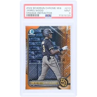 James Wood San Diego Padres 2022 Bowman Chrome Mega Box Orange Refractor #BCP-213 #19/25 PSA Authenticated 9 Card