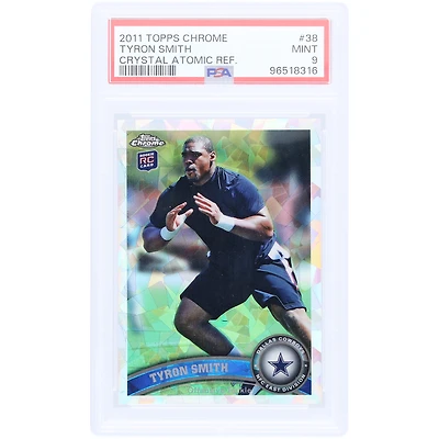 Tyron Smith Dallas Cowboys 2011 Topps Chrome Atomic Refractor #38 #/139 PSA Authenticated 9 Rookie Card