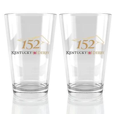152nd Kentucky Derby Two-Piece 16oz. Pint Glass Set