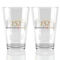 152nd Kentucky Derby Two-Piece 16oz. Pint Glass Set
