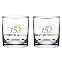152nd Kentucky Derby Two-Piece 10oz. Rocks Glass Set